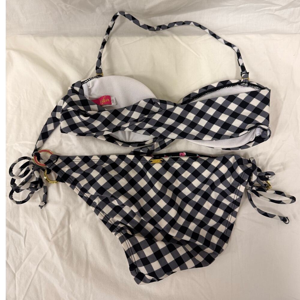 Sofia Cottagecore Gingham Floral Cherry Fairy 2pc… - image 2